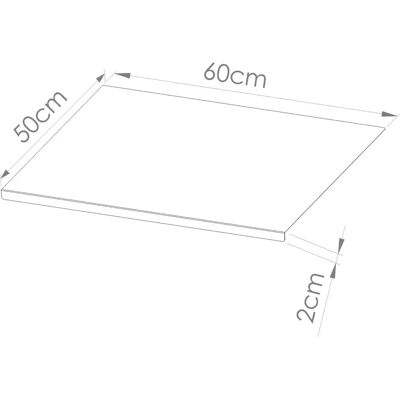 Senza marchio - 60x50 AISI 304 - 60x50 cm - Tagliere cucina Senza marchio - 60x50 AISI 304 - 60x50 cm - Tagliere cucina