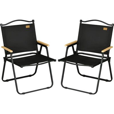 Unknown - Set 2 Folding Outdoor Chairs - Chair Unknown - Set 2 Folding Outdoor Chairs - Chair