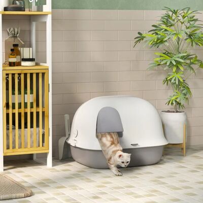 Generic - LCC-58x46x39 - Colore Grigio/Bianco - Materiale PP - Lettiera chiusa Generic - LCC-58x46x39 - Colore Grigio/Bianco - Materiale PP - Lettiera chiusa