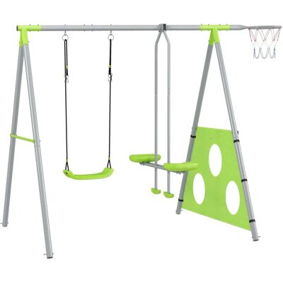 Unknown - 4in1 Swing Set - Verde - Grigio - Playset Unknown - 4in1 Swing Set - Verde - Grigio - Playset