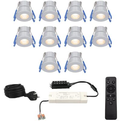 HOFTRONIC Milano - 10er Set LED-Einbaustrahler - Dimmbar - Komplettset HOFTRONIC Milano - 10er Set LED-Einbaustrahler - Dimmbar - Komplettset