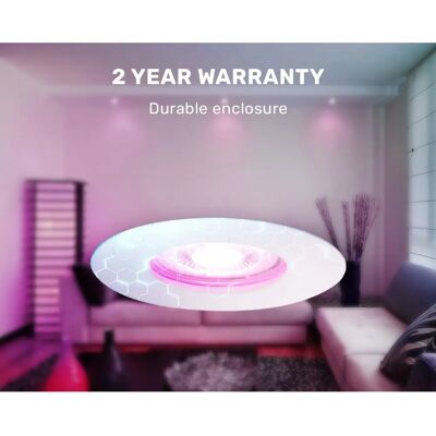 Hofronic WiFi RGBWW LED Inbouwspot - 5,5W IP65 Hofronic WiFi RGBWW LED Inbouwspot - 5,5W IP65
