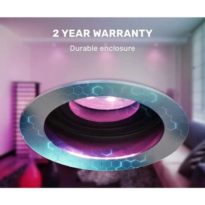 Hofronic Set van 6 RVS WiFi LED Inbouwspots Hofronic Set van 6 RVS WiFi LED Inbouwspots
