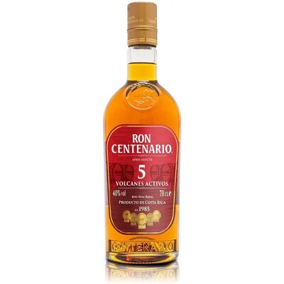 Centenario 5 Añejo Rum - Costa Rica - 40% Vol. Centenario 5 Añejo Rum - Costa Rica - 40% Vol.