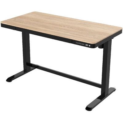 EUROSEATS Elektrische verstelbare bureau - 120x60 cm - Eikenhout - Verstelbare hoogte EUROSEATS Elektrische verstelbare bureau - 120x60 cm - Eikenhout - Verstelbare hoogte