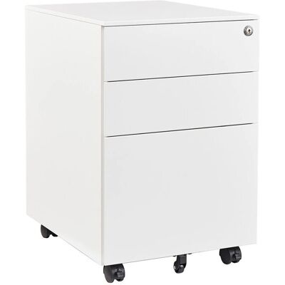 EUROSEATS Pedestal / Kantoor Kast - 39x60 cm - 3 Laden - Wit EUROSEATS Pedestal / Kantoor Kast - 39x60 cm - 3 Laden - Wit