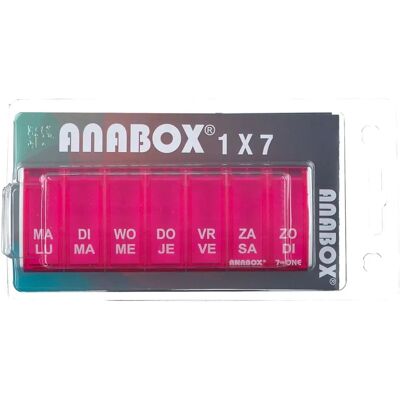 ANABOX 1x7 Organisateur de pilules - Pill organizer ANABOX 1x7 Organisateur de pilules - Pill organizer