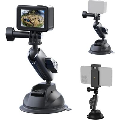 Telesin - Car Suction Cup Mount - Aluminum Alloy Telesin - Car Suction Cup Mount - Aluminum Alloy