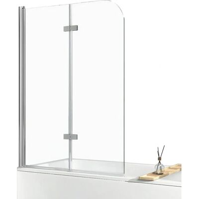 EMKE - Duschwand 120x140 - Chrom - 2-teilig - Duschwand EMKE - Duschwand 120x140 - Chrom - 2-teilig - Duschwand