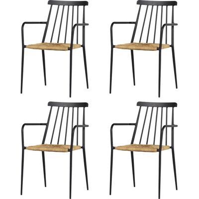 Ebuy24 Evira Gartenstühle - Stapelbar, Stilvoll, Langlebig Ebuy24 Evira Gartenstühle - Stapelbar, Stilvoll, Langlebig