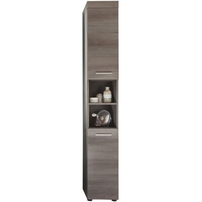 Ebuy24 Badskab RunnerMoon - Moderne Røykfarget Sølv - 30x31x190 cm Ebuy24 Badskab RunnerMoon - Moderne Røykfarget Sølv - 30x31x190 cm