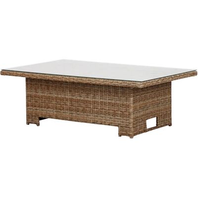 Møbel24 Gram hagebord 134 x 84 cm H 68/44 - up & down - glassplate Møbel24 Gram hagebord 134 x 84 cm H 68/44 - up & down - glassplate