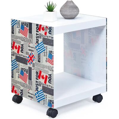 Ebuy24 Flarry Couchtisch - Modernes Design, Glasseiten, 38x34cm Ebuy24 Flarry Couchtisch - Modernes Design, Glasseiten, 38x34cm
