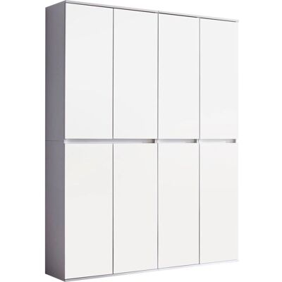 Ebuy24 Minor Hvit Garderobeskap med 8 Dører - Garderobe Ebuy24 Minor Hvit Garderobeskap med 8 Dører - Garderobe