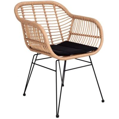 Trish Sessel mit Kissen - Natur Rattan Trish Sessel mit Kissen - Natur Rattan