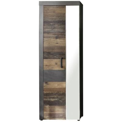 Irwin Grau Vintage 2-Türen Kleiderschrank - Schrank Irwin Grau Vintage 2-Türen Kleiderschrank - Schrank