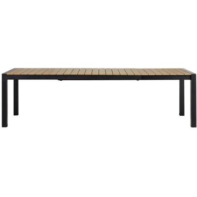 Joan Havebord 205-275cm Udtrækkelig Sort Teak Joan Havebord 205-275cm Udtrækkelig Sort Teak