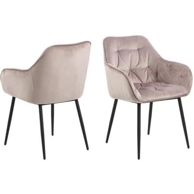 ebuy24 Rosa Spisestuestoler Sett med 2 - Spisestoler ebuy24 Rosa Spisestuestoler Sett med 2 - Spisestoler