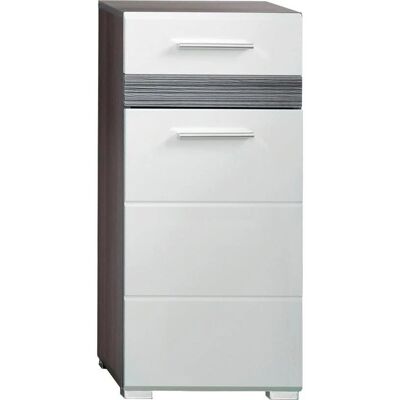 Møbel24 Setone Badezimmerschrank 1 Tür, 1 Schublade Røkt Sølv - Bathroom Cabinet Møbel24 Setone Badezimmerschrank 1 Tür, 1 Schublade Røkt Sølv - Bathroom Cabinet