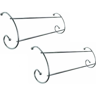 Premier Housewares - Twin Rail Radiator Airer - Chrome - Set 2 - Radiator Airer Premier Housewares - Twin Rail Radiator Airer - Chrome - Set 2 - Radiator Airer
