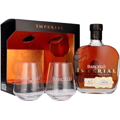Rhum Barceló Imperial - Édition Limitée avec Verres - Publicité Rhum Barceló Imperial - Édition Limitée avec Verres - Publicité