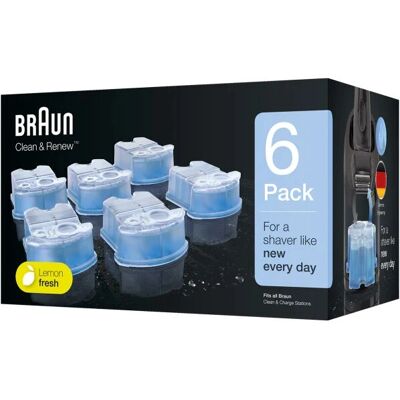 Braun 3in1 ShaverCare Nachfüllpatrone Lemon Fresh - 6 Stück Braun 3in1 ShaverCare Nachfüllpatrone Lemon Fresh - 6 Stück
