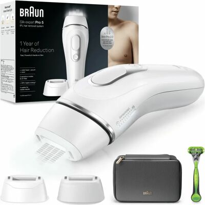 Épilateur Braun Silk-Expert Pro PL5145 - IPL Blanc Épilateur Braun Silk-Expert Pro PL5145 - IPL Blanc
