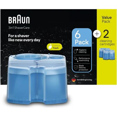 Braun Malli CCR 6+2 Sitruuna Tuore - Lisävaruste parranajokoneeseen Braun Malli CCR 6+2 Sitruuna Tuore - Lisävaruste parranajokoneeseen