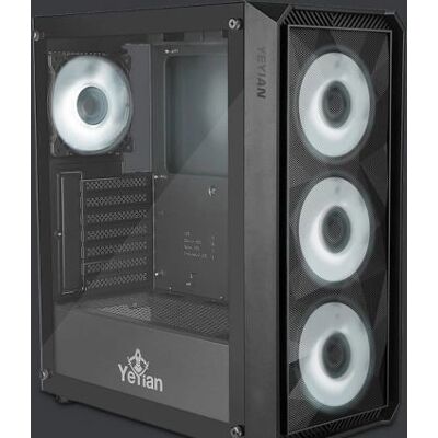 Boîtier PC Gaming Yeyian YCM-APLAN-01 Noir - Supporte ATX, Micro-ATX, Mini ITX - Publicité Boîtier PC Gaming Yeyian YCM-APLAN-01 Noir - Supporte ATX, Micro-ATX, Mini ITX - Publicité