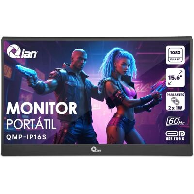 Moniteur portable QIAN 15,6'' FHD IPS - Haut-parleurs doubles - Publicité Moniteur portable QIAN 15,6'' FHD IPS - Haut-parleurs doubles - Publicité