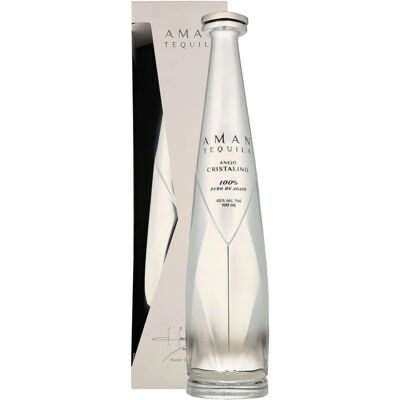 Aman Tequila Añejo Cristalino - 100% Blue Weber Agave - Vanille - 40% Vol. Aman Tequila Añejo Cristalino - 100% Blue Weber Agave - Vanille - 40% Vol.