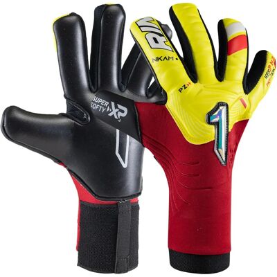 Rinat Nkam Semi Onana Gelb/Rot Torwarthandschuhe - Goalkeeper Gloves Rinat Nkam Semi Onana Gelb/Rot Torwarthandschuhe - Goalkeeper Gloves