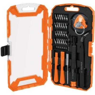 Truper 32‑teiliges Chrom-Vanadium Magnetisches Bit-Halter Werkzeug-Set Truper 32‑teiliges Chrom-Vanadium Magnetisches Bit-Halter Werkzeug-Set