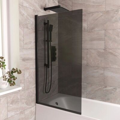 NES - Home 800mm Square Bath Screen - Black NES - Home 800mm Square Bath Screen - Black