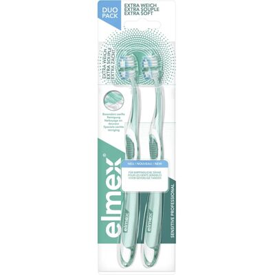 Elmex Sensitive Professional Extra Soft Zahnbürste 2er Pack Elmex Sensitive Professional Extra Soft Zahnbürste 2er Pack