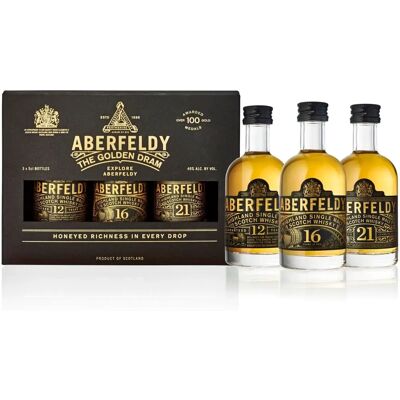 Collection de Whisky Highland Aberfeldy - 3x5cl - Publicité Collection de Whisky Highland Aberfeldy - 3x5cl - Publicité
