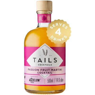 42below Tails Passionfruit Martini Cocktail - 0,5l 14,9% - Publicité 42below Tails Passionfruit Martini Cocktail - 0,5l 14,9% - Publicité