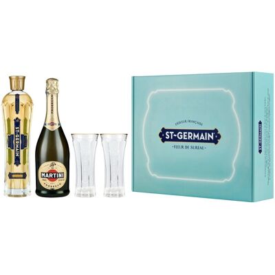St-Germain - Hugo Cocktail Kit - 0.7 L - 20% alcool - Boîte cadeau - Publicité St-Germain - Hugo Cocktail Kit - 0.7 L - 20% alcool - Boîte cadeau - Publicité