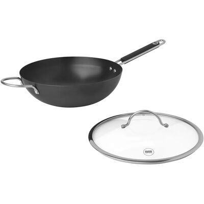 Kuhn Rikon Essential Wok 32cm - Pfanne für Stir-Fry & Kochen Kuhn Rikon Essential Wok 32cm - Pfanne für Stir-Fry & Kochen