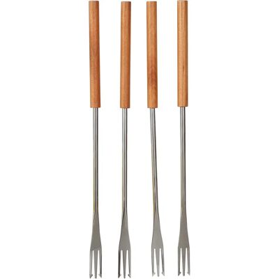 Kuhn Rikon - Fourchettes à fondue au fromage et à la viande - Brun/Argent - Fourchettes à fondue Kuhn Rikon - Fourchettes à fondue au fromage et à la viande - Brun/Argent - Fourchettes à fondue