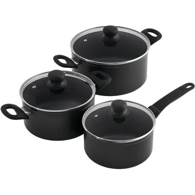 Kuhn Rikon 37442 Pfanne Set - Pfanne, Schwarz, Transparent - Pfanne Set Kuhn Rikon 37442 Pfanne Set - Pfanne, Schwarz, Transparent - Pfanne Set