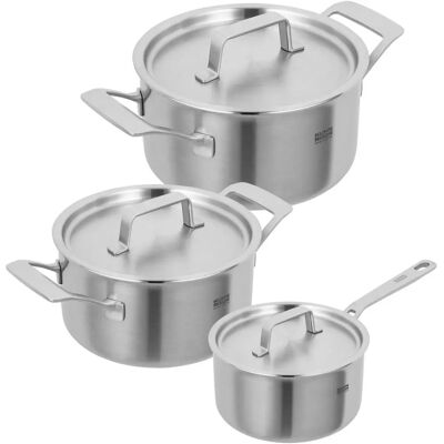 Kuhn Rikon 37881 Pan Set - Cookware Set - Silver Kuhn Rikon 37881 Pan Set - Cookware Set - Silver