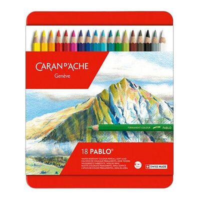 Caran d'Ache PABLO Crayons de couleur de qualité artistique multicolores - Crayons de couleur - Publicité Caran d'Ache PABLO Crayons de couleur de qualité artistique multicolores - Crayons de couleur - Publicité