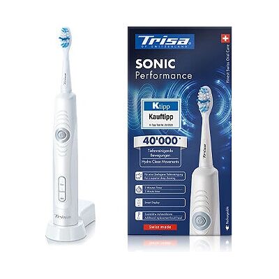 Trisa - Sonic Performance - Weiß - Erwachsene - toothbrush Trisa - Sonic Performance - Weiß - Erwachsene - toothbrush