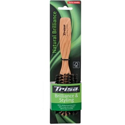 Trisa - 679631 - Noir - Bois - Hairbrush - Publicité Trisa - 679631 - Noir - Bois - Hairbrush - Publicité
