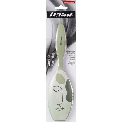 Trisa 7610196011525 Vert Paddle brosse à cheveux - Publicité Trisa 7610196011525 Vert Paddle brosse à cheveux - Publicité