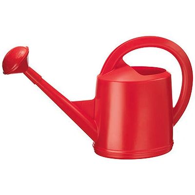 Stöckli Gießkanne, rot, mit Brausekopf, Kunststoff - watering can Stöckli Gießkanne, rot, mit Brausekopf, Kunststoff - watering can