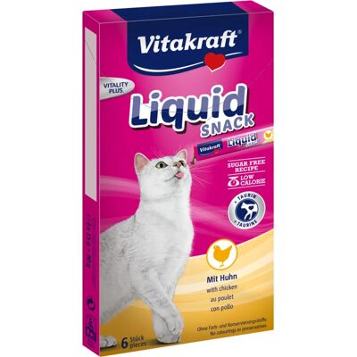 Vitakraft Flytande godis för katter med lax & Omega-3 - 6x15g Vitakraft Flytande godis för katter med lax & Omega-3 - 6x15g