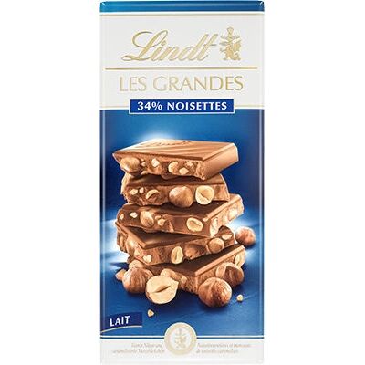 Lindt Les Grandes Chocolat au lait - Bonbon de chocolat - Publicité Lindt Les Grandes Chocolat au lait - Bonbon de chocolat - Publicité