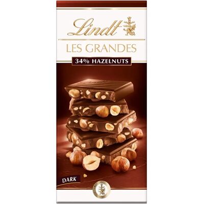 LINDT - Les Grandes Avelãs - Dark - 150 g - Chocolate bar LINDT - Les Grandes Avelãs - Dark - 150 g - Chocolate bar